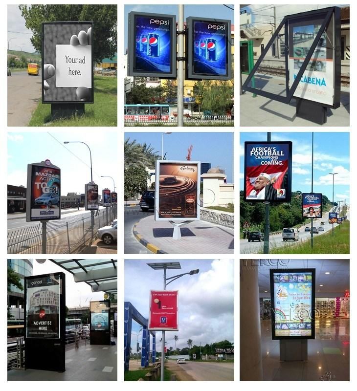 Floor Standing Street LED Advertising Lightbox Mupis