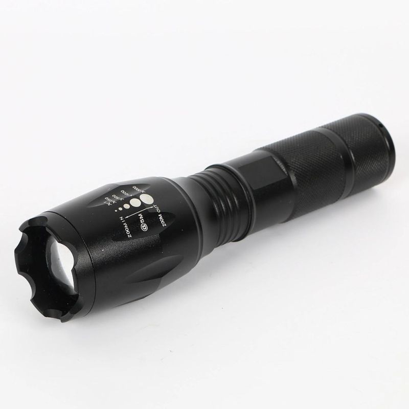 Yichen Promotion Zoomable LED Flashlight Torch Portable Tactical Flashlight