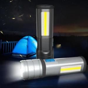 30W 5200mAh Rechargeable Outdoor P90 Torch Magetic Base COB Flashlight for Mobile Phone Charging