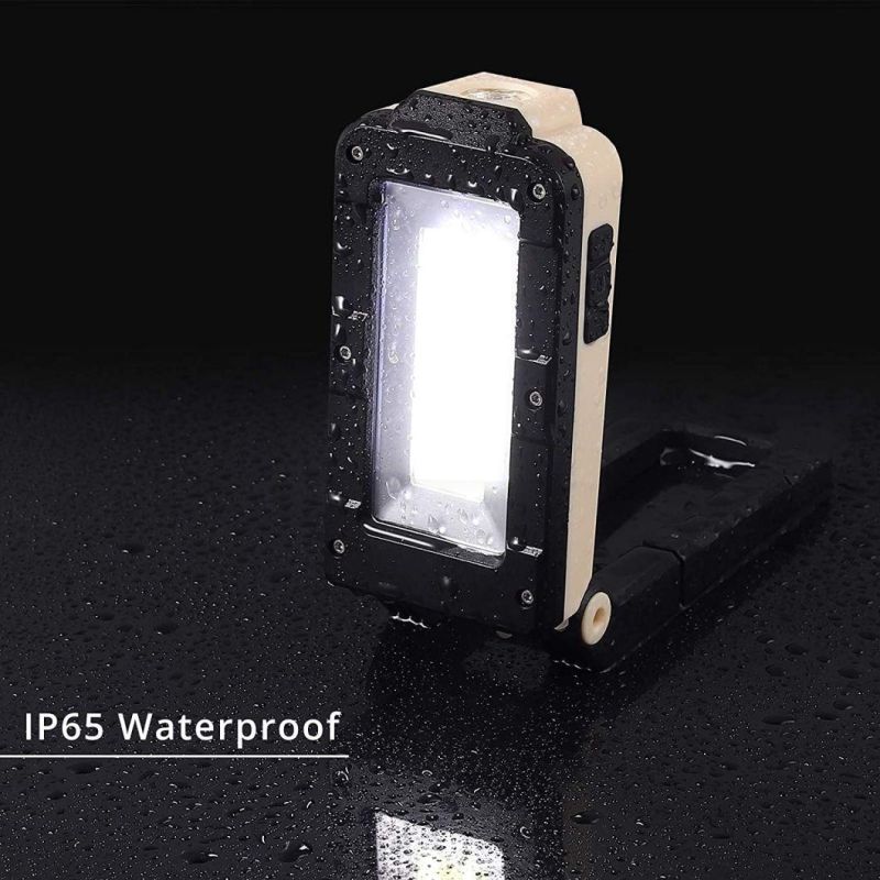 Rechargeable Multi-Functional Worklight Waterproof Folding Inspection Light COB LED Working Light with Magnet