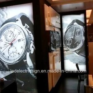 Watch Advertising with Textile Display for The Shop Wall Sign