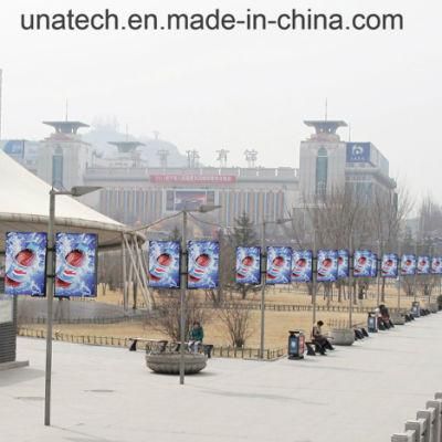 Advertising Outdoor Street Lamp Pole LED Banner Light Box