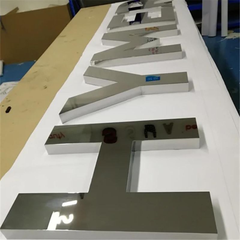 Free Design Signs Customize 3D LED Letter Signs Stainless Steel Back Lit Outdoor Letter LED Signs