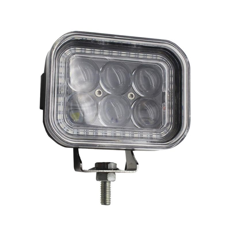 Factory Wholesale LED Car 18W LED Work Light Square Offroad Auto LED Working Head Light with Lens LED Fog Driving Light