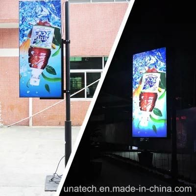 Light Pole Outdoor Advertising Media LED Billboard Promotion Ad Light Box