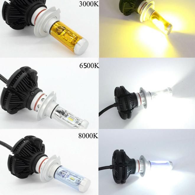 Luces LED H1 H3 H4 H7 H11 880 9005 50W High Power LED Headlight 6000lm Bombillos X3 Series Auto Lamps