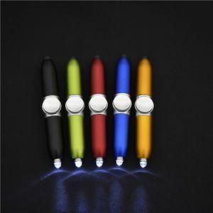 Manufacturer Custom Decompression Penlight 4 in 1 Fingertip Gyro Pen for Promotion