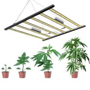 Hottest Sale Customizable Lm218b 480W Plant Grow Light Full Spectrum WiFi Controllable LED Grow Light Bar for Greenhouse