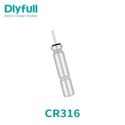 Dlyfull Cr316 3V Pin Type Waterproof Electronic Luminous Float Pin Battery for Fishing Float Battery