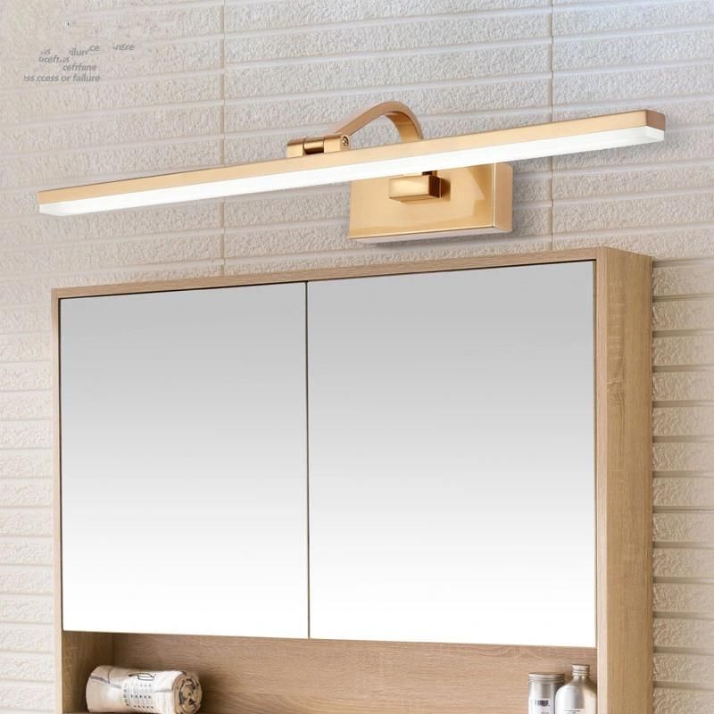Bathroom Gold Waterproof LED Wall Lamps Cabinet Vanity Mirror Lights (WH-MR-31)