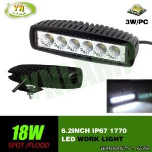 6inch 18W Outdoor Auto LED Work Light with CREE LEDs