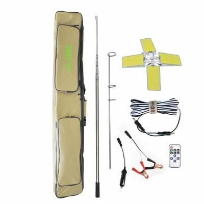 360 Light 4 Page COB Board Emergency Lighting Telescopic Rod LED Outdoor Camping Light Tents Lantern