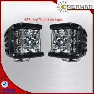 45W Three Side Shooter LED Car Work Light with 2 Years