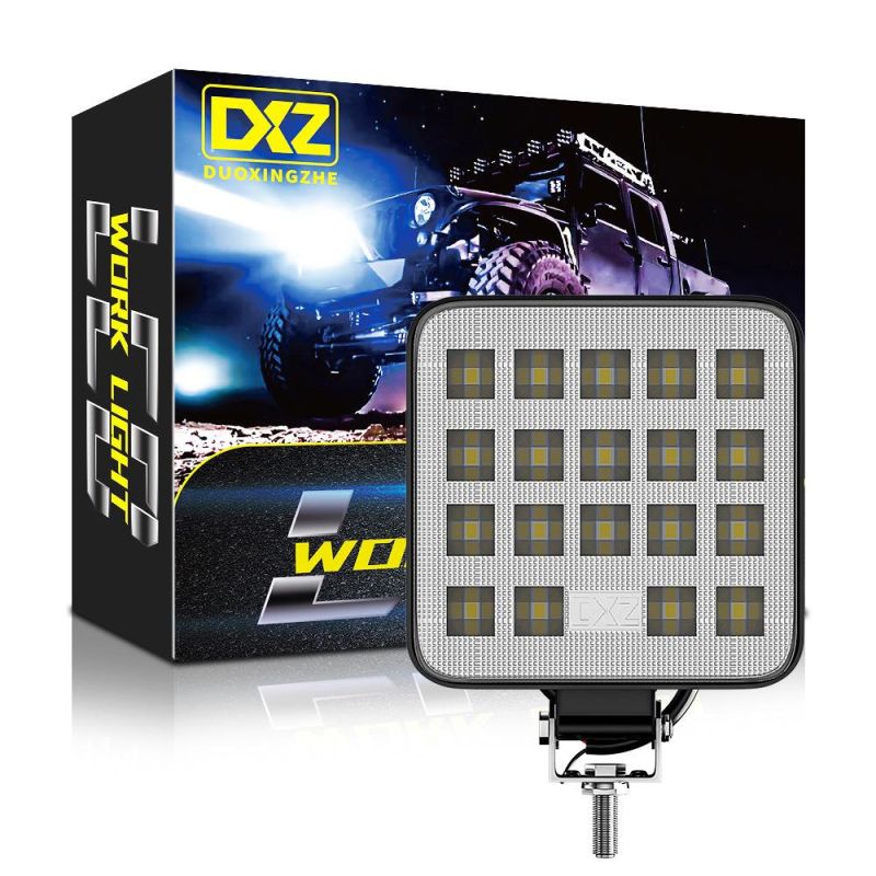 Dxz New 19LED 57W LED Square Work Light Bar Spot Lamp off-Road Light Driving Spotlight for SUV ATV Truck