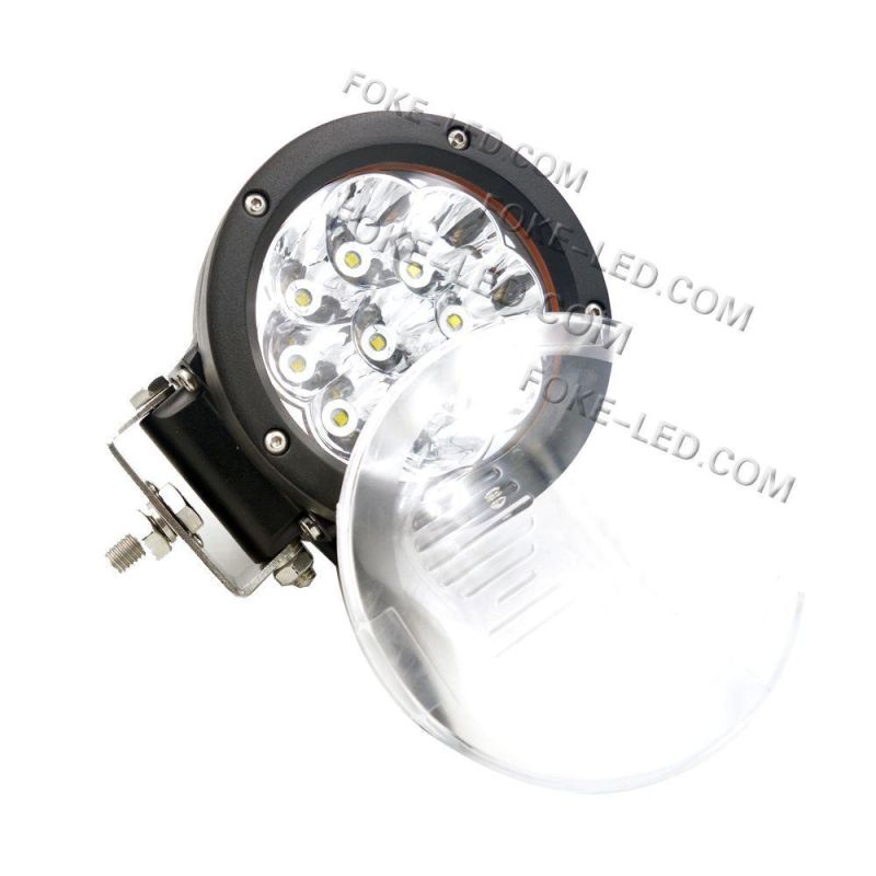 45W Round Projector LED Offroad Work Light Spot Driving Lamp for Offroad ATV SUV Car Truck Boat