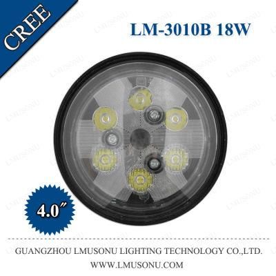 EMC 18W 4inch LED Agricultural Light Tractor Lamp CREE 6PCS*3W