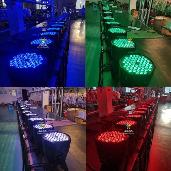 Indoor DMX 54X3w RGB 3in1 PAR Can LED Stage Lighting