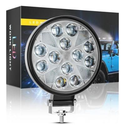 Dxz Round Spotlight 4 Inch 24LED 72W DRL LED Work Light Bar Waterproof for off-Road SUV Boat 4X4 Truck Lighting Auto Lighting System
