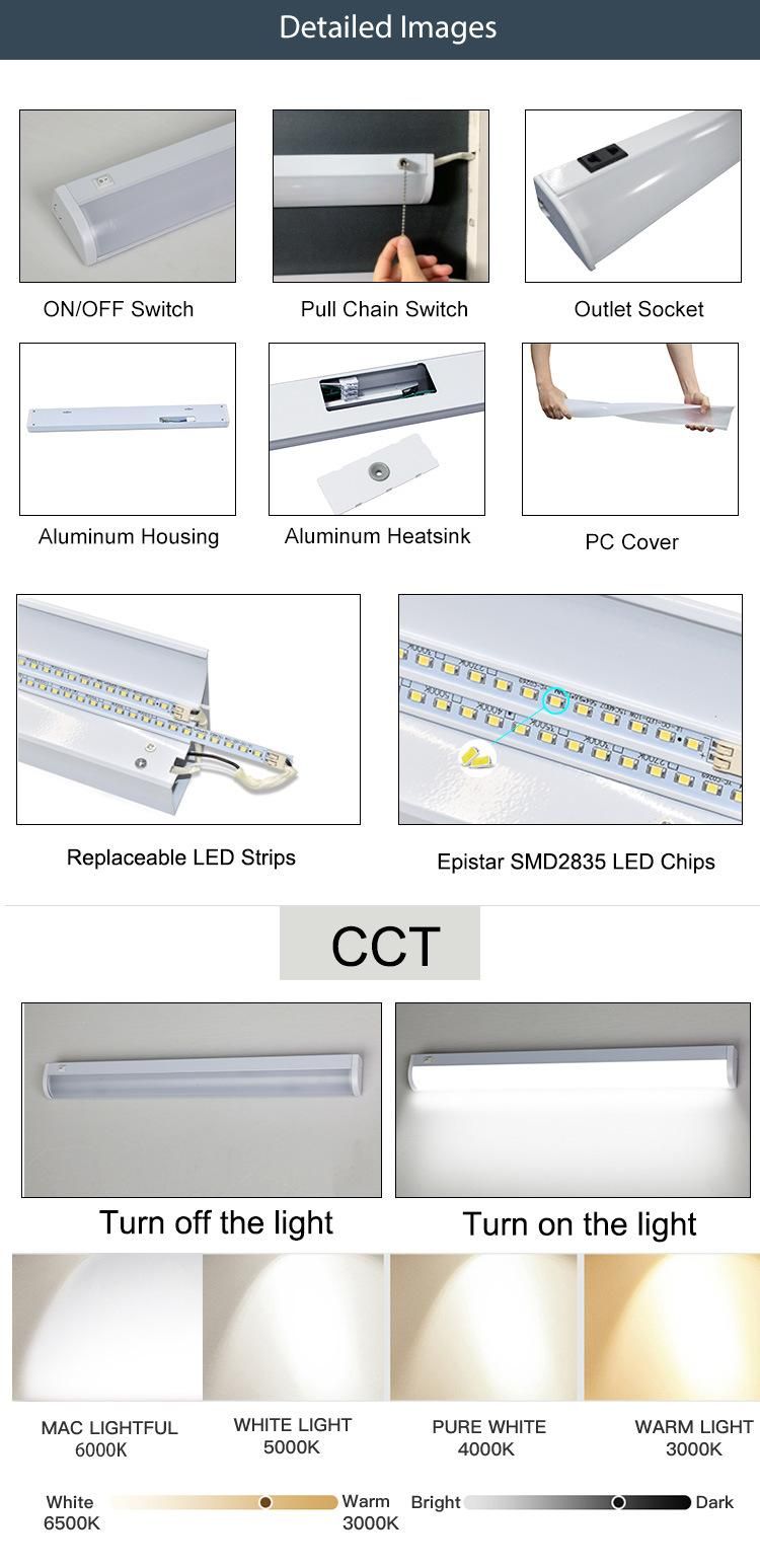 IP40 600mm 1200mm Modern Linear Kitchen Light Under Cabinet Lighting
