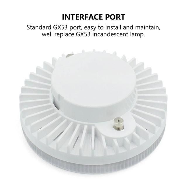 Factory Direct Sale Classic Petal Plastic Gx53 LED Lamp Base 8W with SMD2835 Lamp Beads/CE RoHS Approved/Under Cabinet Downlight LED Ceiling Light