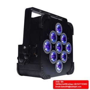 LED PAR 9PCS 6 in 1 Battery LED PAR Light