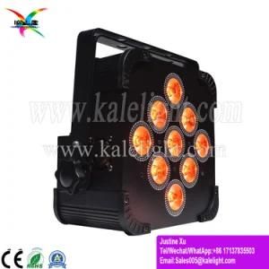 9PCS Battery Power &amp; Wireless DMX LED PAR Light Parcan