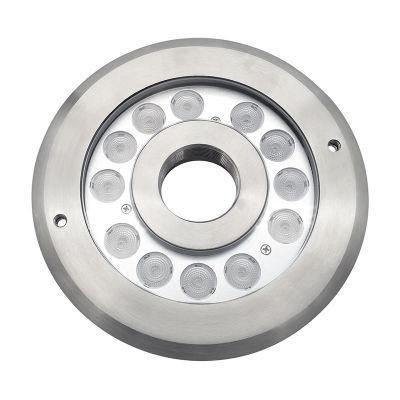 12V IP68 12W Swimming Pool Fountain Pond LED Lights Underwater Pool Light