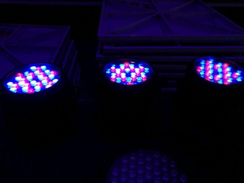 Homei Waterproof PAR Light 54PCS 3W RGB 3in1 PAR Can for Stage Show Wedding Event Party Catwalk Disco Club Bar
