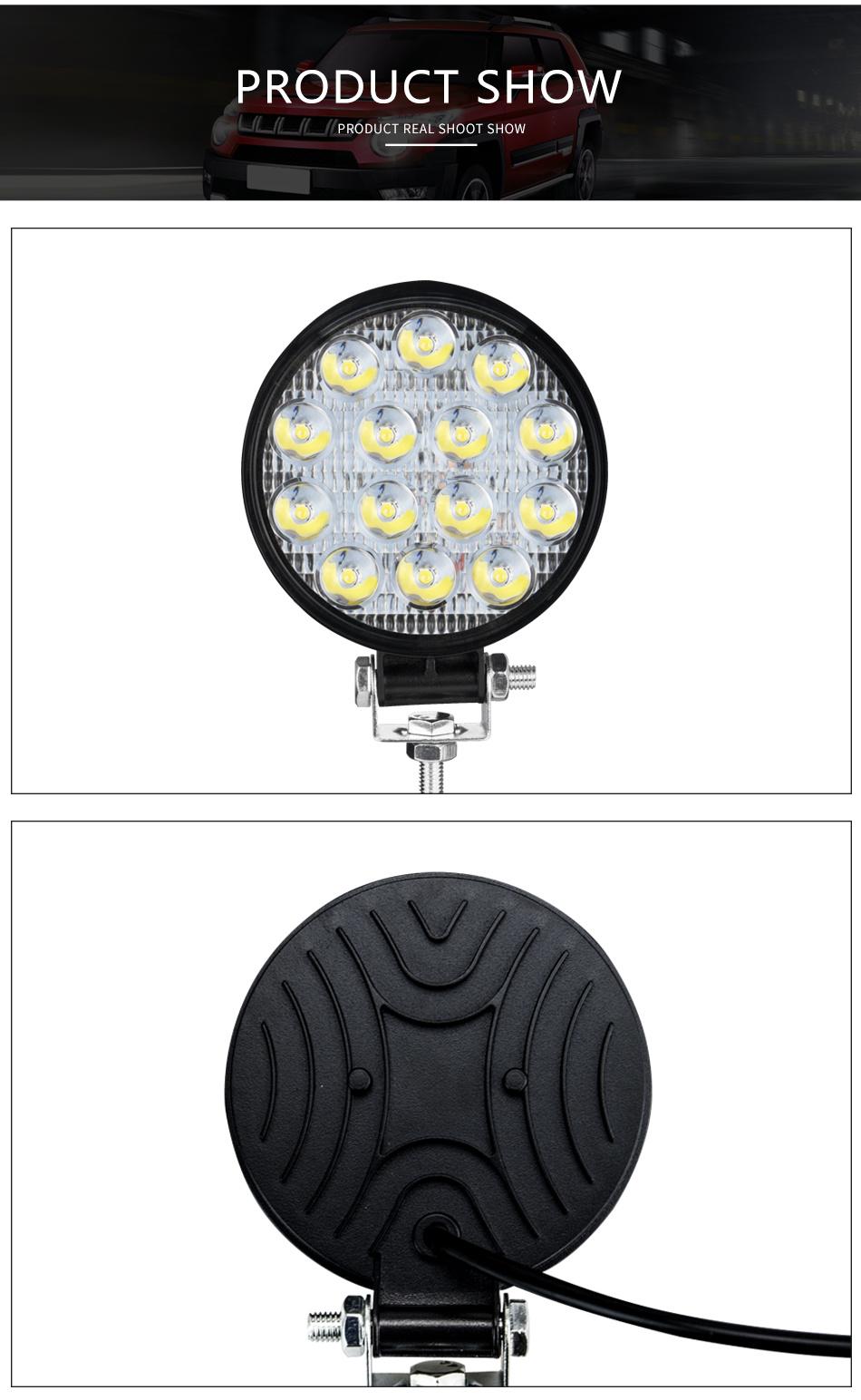 Dxz 4inch 42W LED Work Light Bar White Spot Light for Trucks ATV UTV Offroad