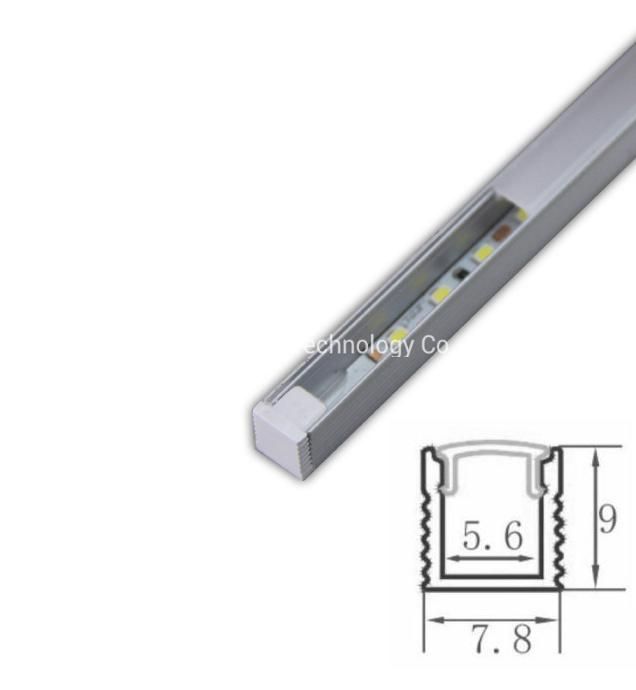 Ultra Slim Surface Mounted Aluminum Profile Under Cabinet LED Light Fitting for Furniture / Cabinet / Wardrobe