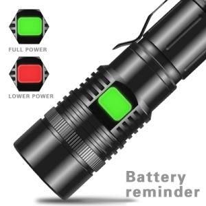 Xhp50 LED Flashlight USB Rechargeable Torch Zoom 5 Mode Flashlight Use 18650 / 26650 Battery