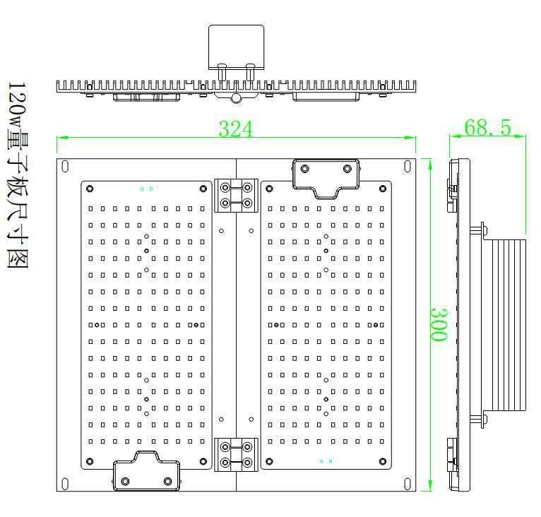 Custom Waterproof Full Spectrum High Bay PAR Panel Grow Lamp LED Plant Light with SAA, RoHS