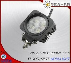 12V 12w 900ml PI68 LED headlight for truck 4x4