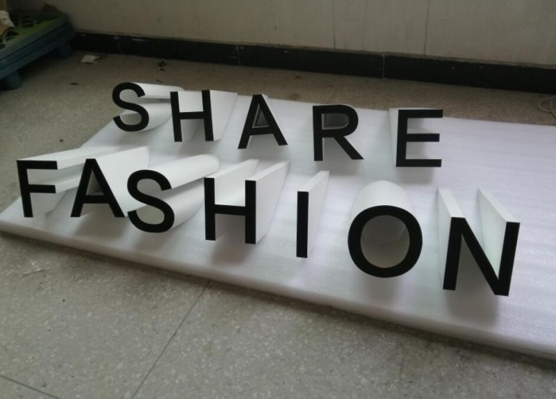 Oblique LED 3D Letter Sign Engraved Backlit Channel Letters Sign LED Channel Frontlit Letter Sign