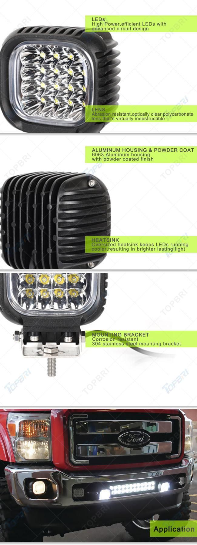 40W 48W CREE LED Work Driving Light for Truck Tractor Heavy Duty