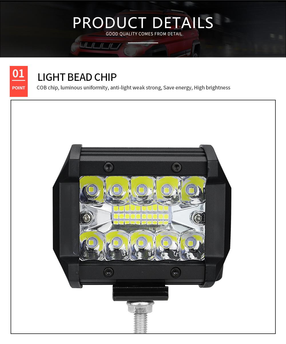 Dxz 4inch 20LED 60W Straight Dual Row Driving Car Truck LED Offroad Light Bar for 4X4