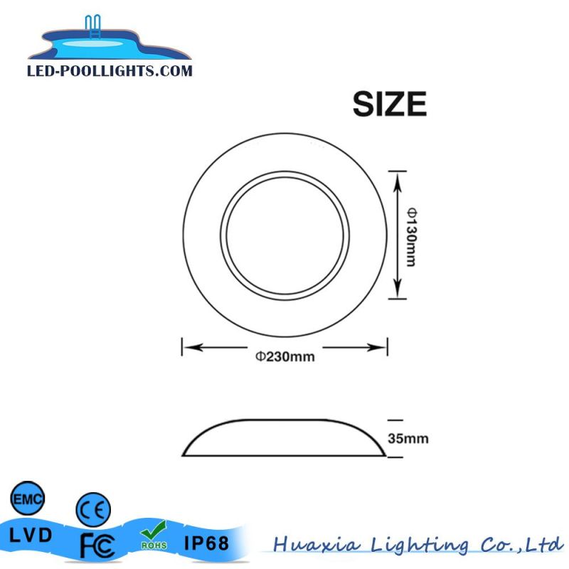 RGB 316ss Mini Flat Resin Filled LED Underwater Swimming Pool Light