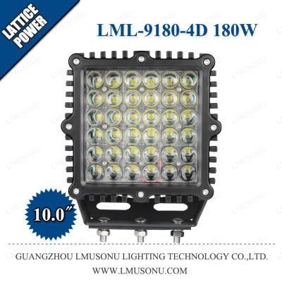 10.0 Inch 180W 4X4 Offroad Auxiliary 4D LED Driving Light Work for Auto Car Truck Boat