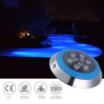 SS304 Housing Swimming Pool Underwater Light IP68 Waterproof Pool LED Lights