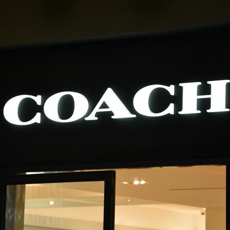 Wall Shop Signage ABS Vacuum Forming Flat Logo Font Illuminated LED Halo Letter