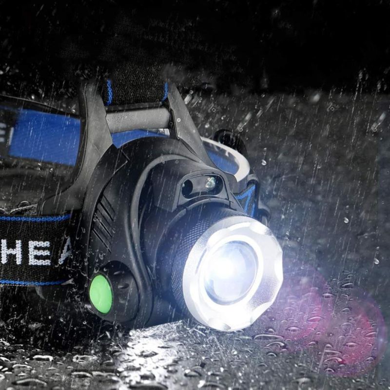 Amazon Facebook Rechargeable Waterproof Motion Sensor Head Lamp LED Headlamp for Outdoor Camping Cycling Running Fishing