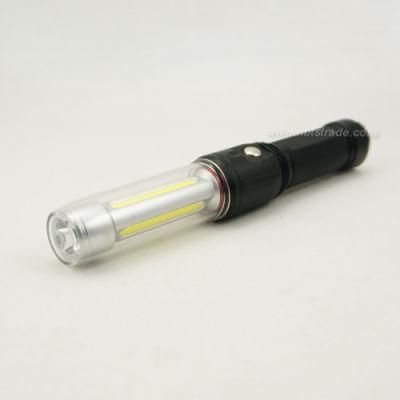 Multi Function Rechargeable Flashlight with COB Work Light