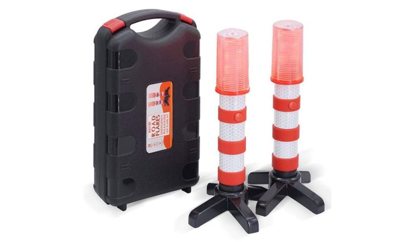 Wholesale Battery Powered Road Traffic Emergency Roadside Flare Magnet Stand Safety Strobe Beacon Warning Lamp Flashing Warning Signal Light