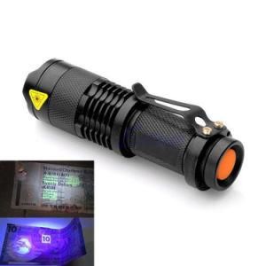 395nm 365nm LED Torch Moeny Jade Detector Fluorescence Test UV Flashlights