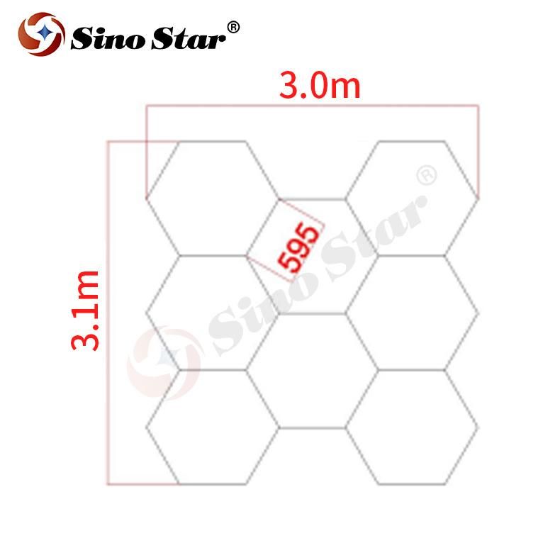 Slmc04 High Performance Width 20mm Popular in Chile Hexagon LED Panel Light