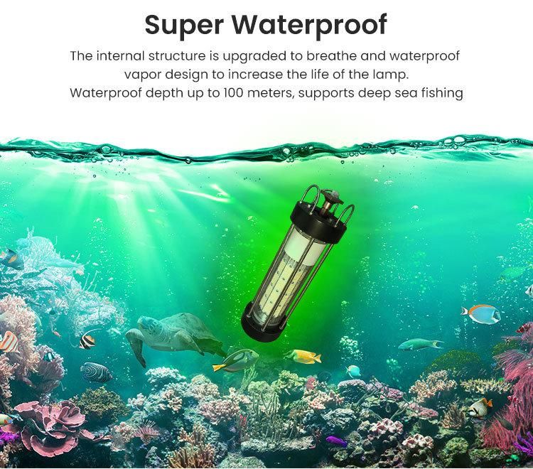 AC220V 1500W 2000W 3000W Deep Drop Underwater Rechargeable Fish Lure Lamp LED Fishing Light