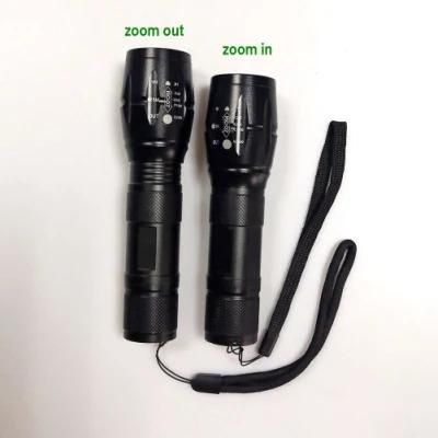 Yichen Promotion Zoomable LED Flashlight Torch Portable Tactical Flashlight