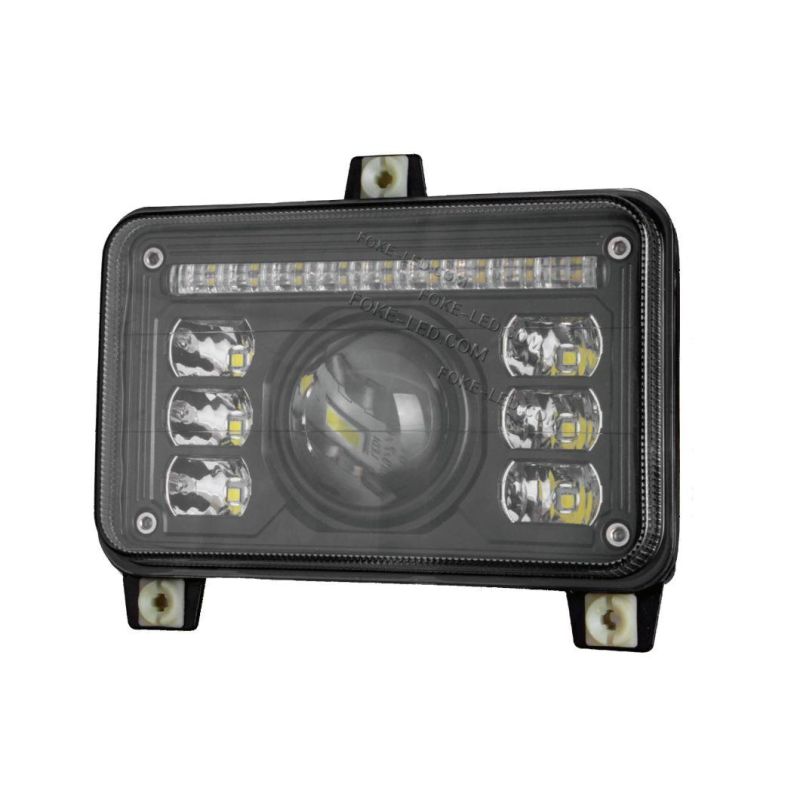 E-MARK Approved 6.5 Inch 69W Flush Mount High Low Beam LED Headlight