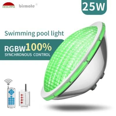 25W AC12V RGBW Synchronous Control Pool Lamp PAR56 LED Swimming Pool Light