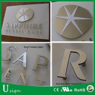 Customized Stainless Steel Alphabet LED Mini Channel Letter Advertising Sign